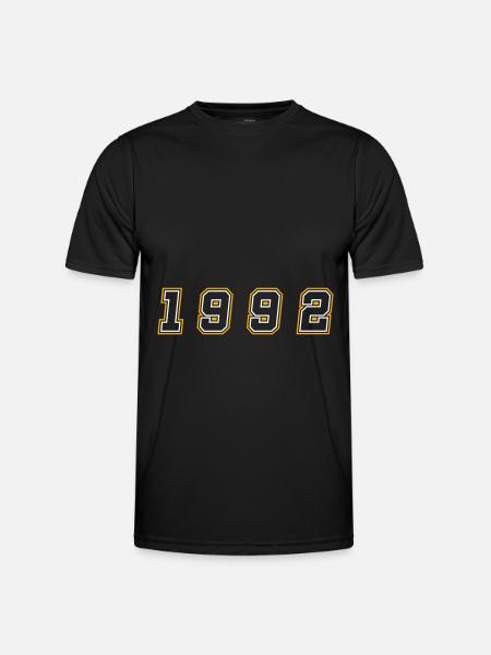 1992 Year Number - Men's Functional T-Shirt - black