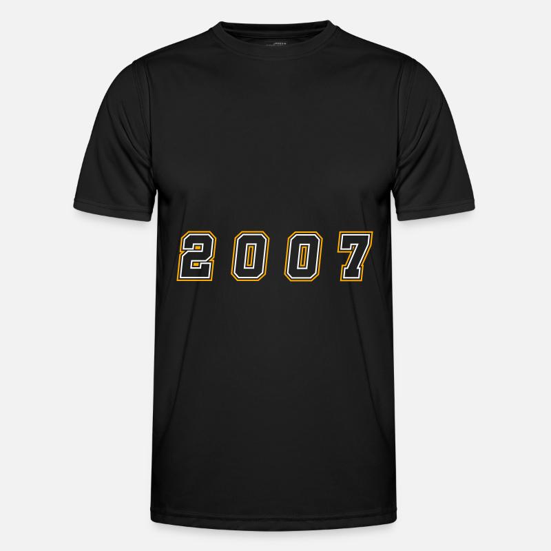 2007 Year Number - Men's Functional T-Shirt - black