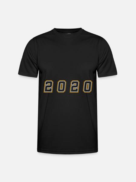 2020 Year Number - Men's Functional T-Shirt - black