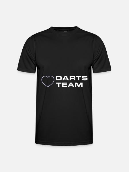 Darts Team Heart - Men's Functional T-Shirt - black