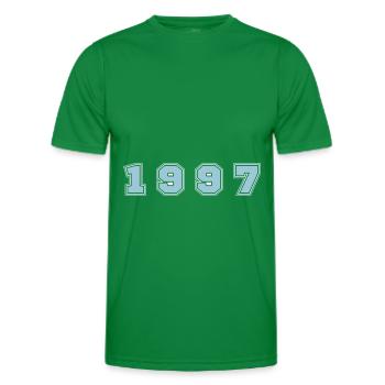 1997 Jahr Zahl - Männer Funktions-T-Shirt - Kelly Green - Vorne - AI Model Male 178 dark (178cm)