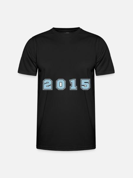 2015 Year Number - Men's Functional T-Shirt - black
