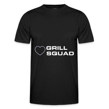 Grill Squad - Männer Funktions-T-Shirt - Schwarz - Vorne - AI Model Male 178 dark (178cm)