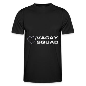 Vacay Squad - Männer Funktions-T-Shirt - Schwarz - Vorne - AI Model Male 178 dark (178cm)