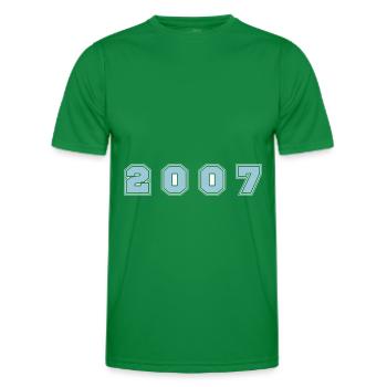 2007 Jahr Zahl - Männer Funktions-T-Shirt - Kelly Green - Vorne - AI Model Male 178 dark (178cm)