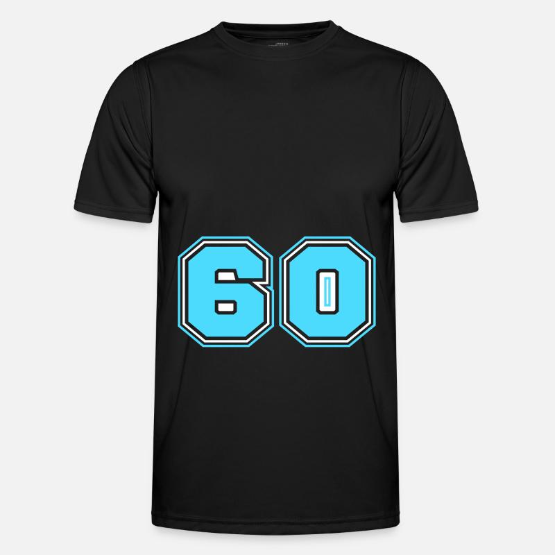 60 Number number - Men's Functional T-Shirt - black