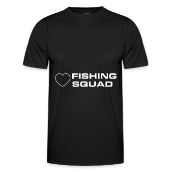 Fishing Squad - Männer Funktions-T-Shirt - Schwarz - Vorne - AI Model Male 178 dark (178cm)