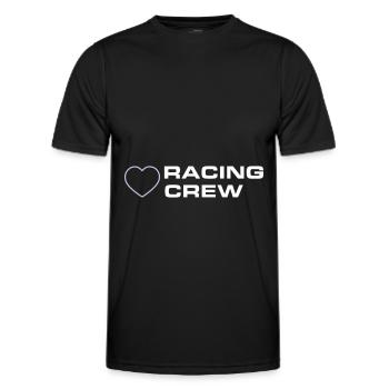Racing Crew - Männer Funktions-T-Shirt - Schwarz - Vorne - AI Model Male 178 dark (178cm)