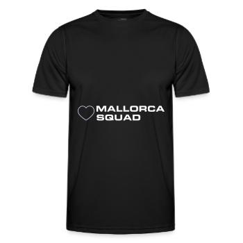 Mallorca Squad - Männer Funktions-T-Shirt - Schwarz - Vorne - AI Model Male 178 dark (178cm)