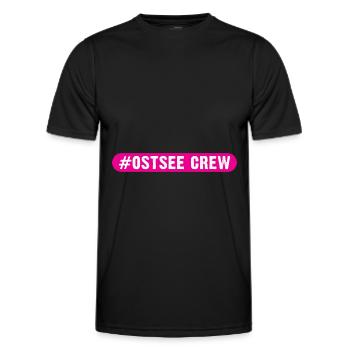 Baltic Sea Crew - Men's Functional T-Shirt - black - Front - AI Model Male 178 dark (178cm)
