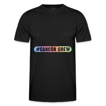 Cancun Crew - Men's Functional T-Shirt - black - Front - AI Model Male 178 dark (178cm)
