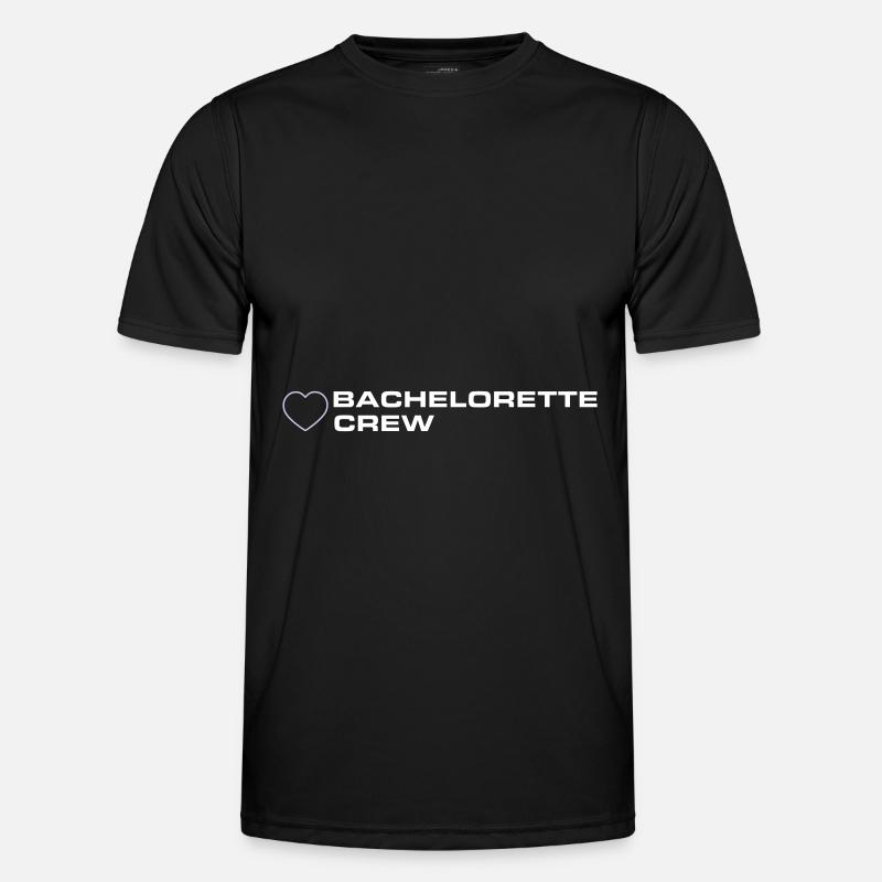 Bachelorette Crew - Männer Funktions-T-Shirt - Schwarz