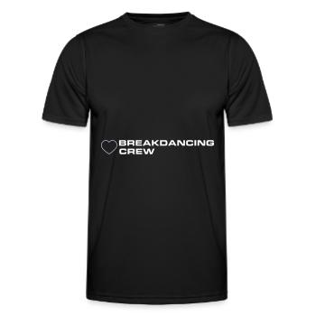 Breakdancing Crew - Männer Funktions-T-Shirt - Schwarz - Vorne - AI Model Male 178 dark (178cm)