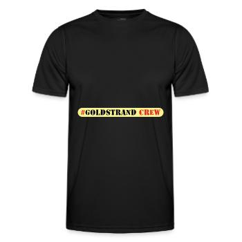 Équipage des Sables d’or - T-shirt sport Homme - noir - Devant - AI Model Male 178 dark (178cm)