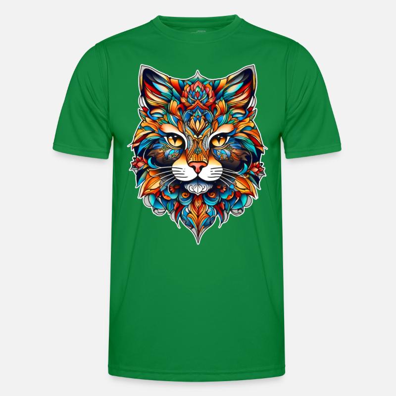 Icône de chat cool T-shirt sport Homme
