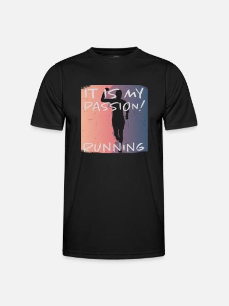 Grunge Marathon, Trail Running - T-shirt sport Homme - noir