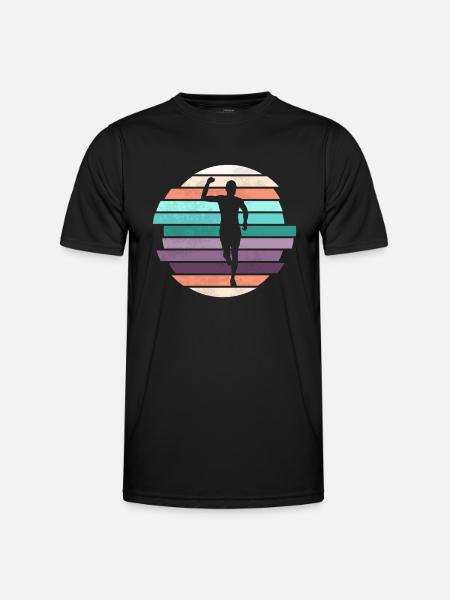 Retro Marathon, Trail Running - Men's Functional T-Shirt - black