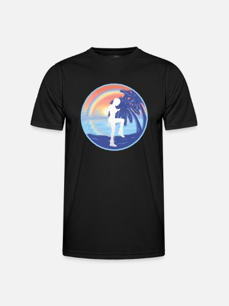 Rope Jumping Rope Jumping Woman - Men's Functional T-Shirt - black