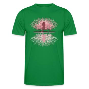 Japanische Kirschblüte HIIT - Männer Funktions-T-Shirt - Kelly Green - Vorne - AI Model Male 178 dark (178cm)