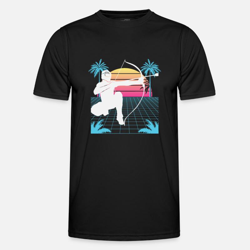 Vaporwave Arrowtag - Men's Functional T-Shirt - black