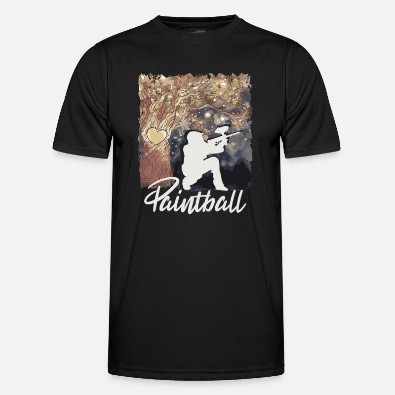 Paintball Paintball Player - Men's Functional T-Shirt - black