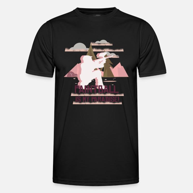 Paintball Paintball Player - Men's Functional T-Shirt - black