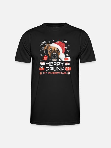 Marché de Noël Boxer - T-shirt sport Homme - noir