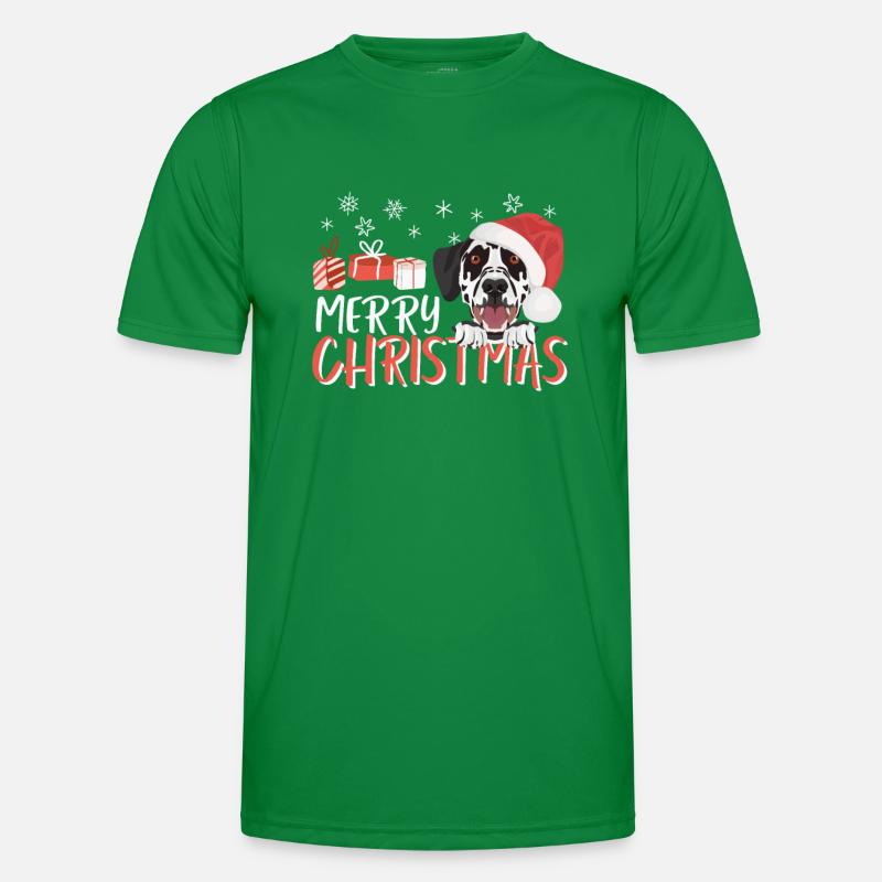 Joyeux Noël dalmate T-shirt sport Homme