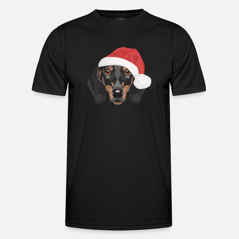 Teckel Joyeux Noël T-shirt sport Homme