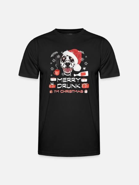 Dalmatiner Weihnachtsmarkt - Männer Funktions-T-Shirt - Schwarz