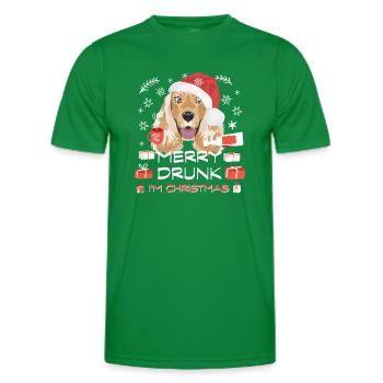 Marché de Noël Deutsch Cocker Spaniel - T-shirt sport Homme - vert - Devant - AI Model Male 178 dark (178cm)