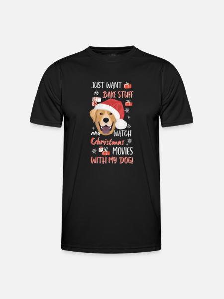 Labrador Merry Christmas - Men's Functional T-Shirt - black