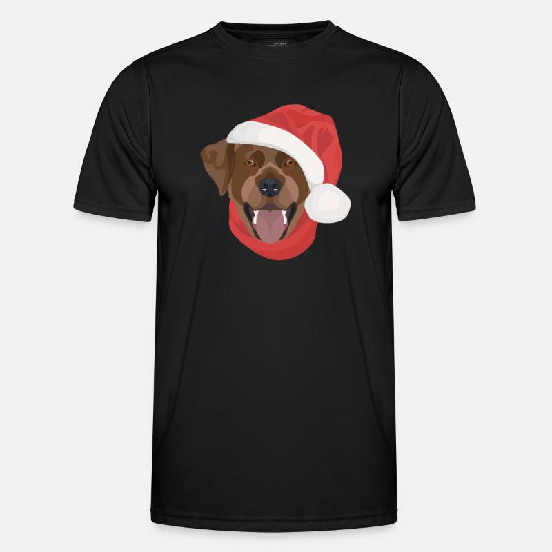 Labrador Merry Christmas - Men's Functional T-Shirt - black