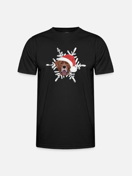 Labrador Merry Christmas - Men's Functional T-Shirt - black