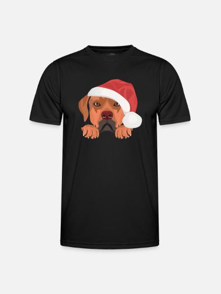 Rhodesian Ridgeback Merry Christmas - Men's Functional T-Shirt - black