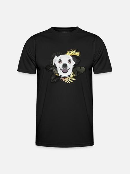 Golden Dog Chihuahua - Men's Functional T-Shirt - black