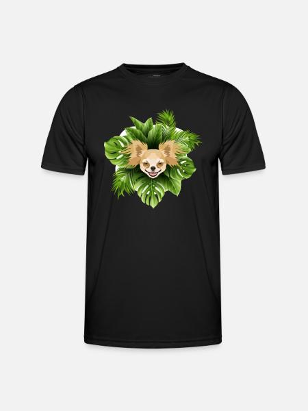 Tropical Chihuahua - Men's Functional T-Shirt - black