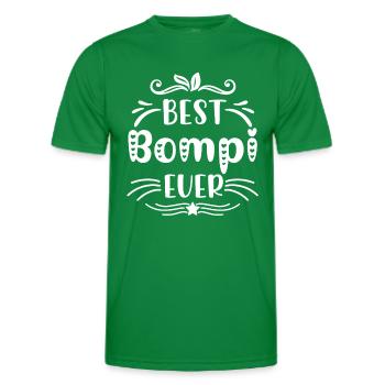 Best Bompi Belgium Grandpa Flemish Father Flanders - Men's Functional T-Shirt - kelly green - Front - AI Model Male 178 dark (178cm)