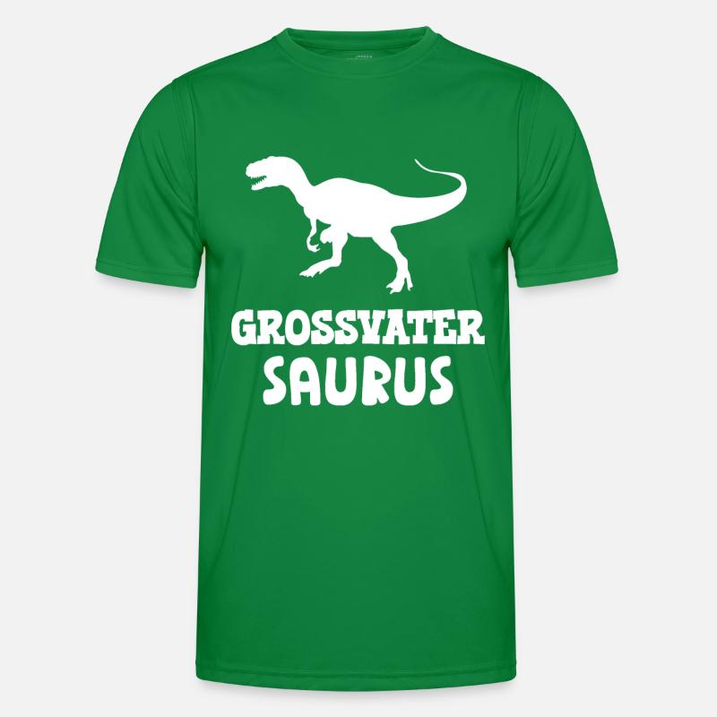 Grossvater Saurus Grosspapi Opa Schweiz Männer Funktions-T-Shirt