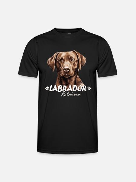 Sjokolade Labba Labrador Retriever Brun Labba Hund - Funksjons-T-skjorte for menn - svart