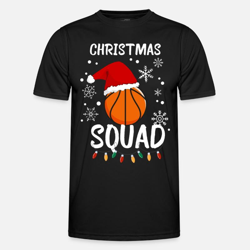 Weihnachtsmannschaft - Männer Funktions-T-Shirt - Schwarz