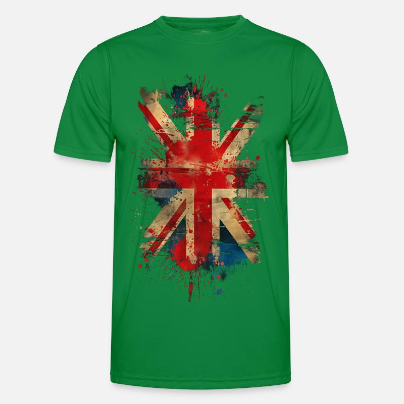 Union Jack Männer Funktions-T-Shirt