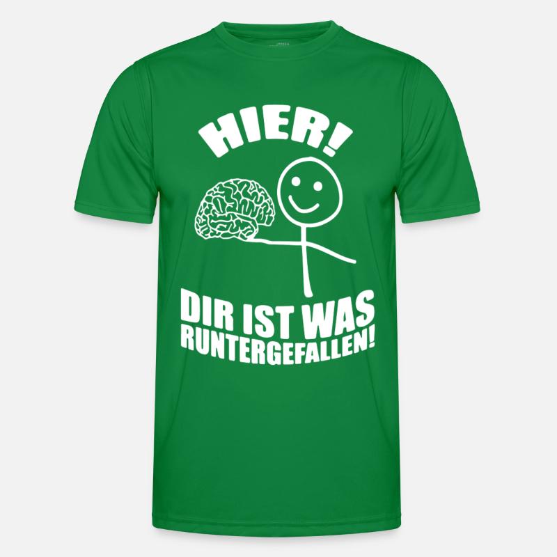 Hier Dir ist was runtergefallen Männer Funktions-T-Shirt