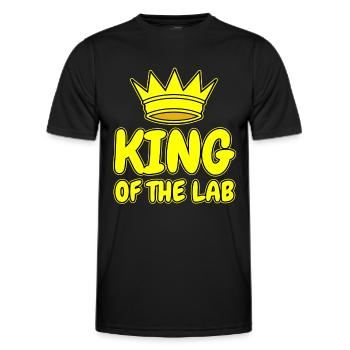 Labor Laborant Geschenk - Männer Funktions-T-Shirt - Schwarz - Vorne - AI Model Male 178 dark (178cm)