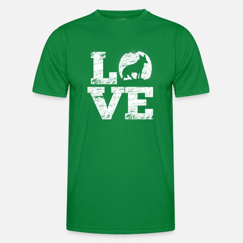 Fuchs Love Fox Männer Funktions-T-Shirt