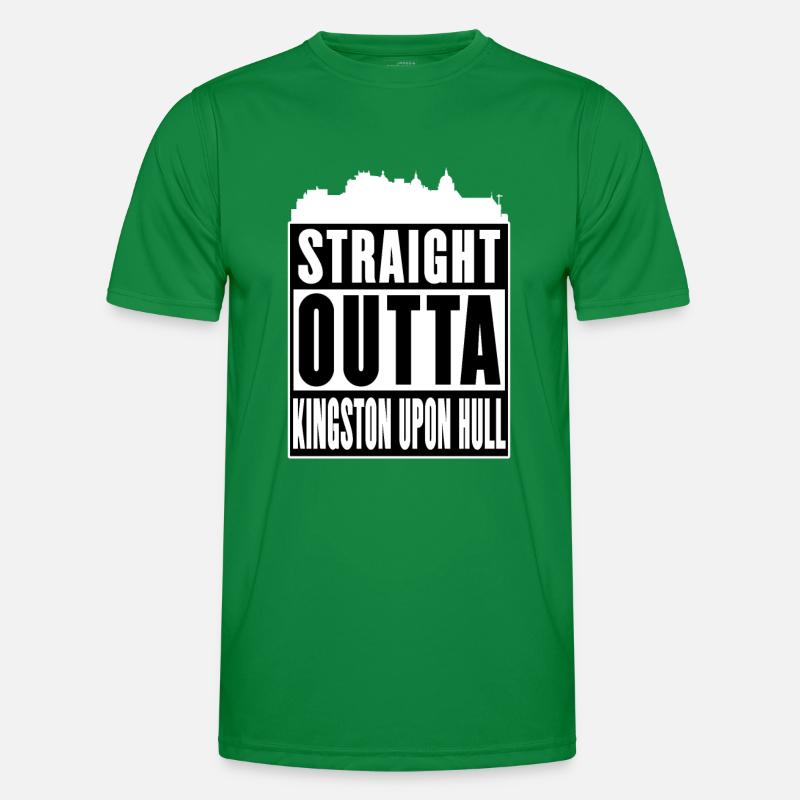 Straight Outta Kingston Upon Hull - 'ull Männer Funktions-T-Shirt
