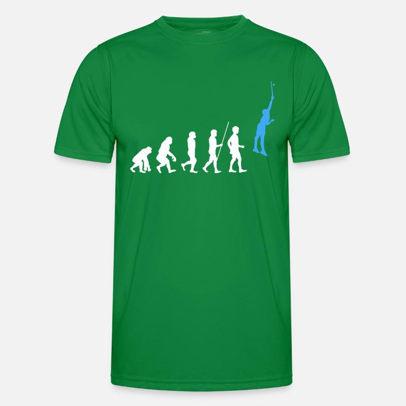 Tennis Player Evolution Tennis Racket Gift Men's Functional T-Shirt