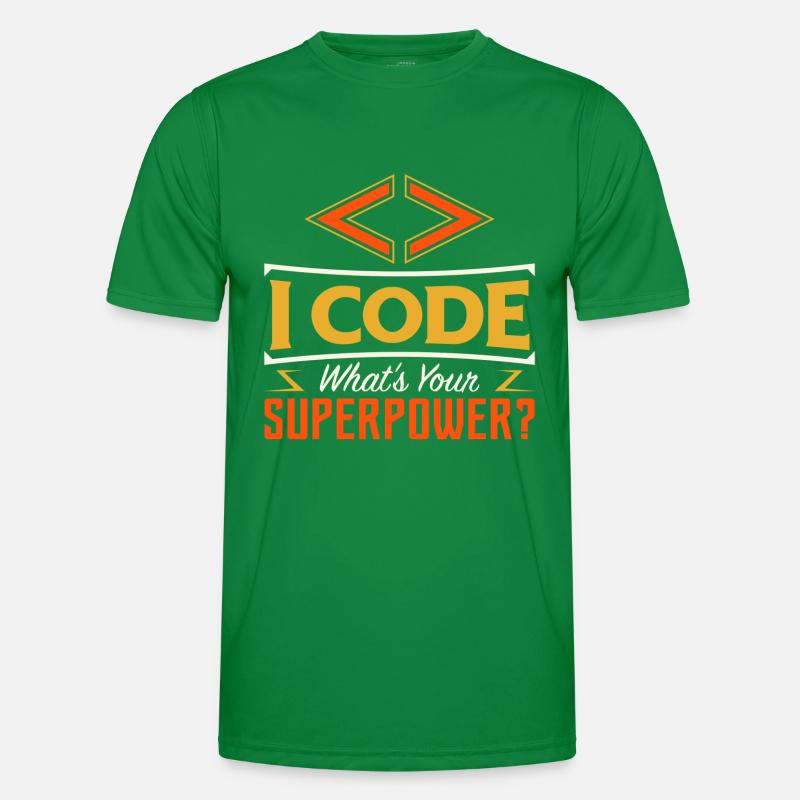 I code what's your superpower ? Men's Functional T-Shirt