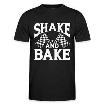 Shake And Bake Racing - Men's Functional T-Shirt - black - Front - AI Model Male 178 dark (178cm)