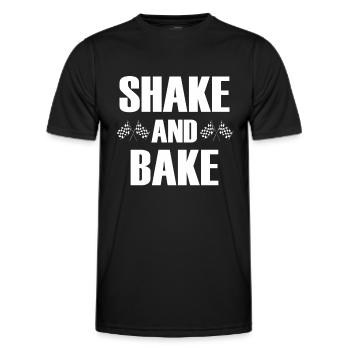 Shake And Bake Racing - Men's Functional T-Shirt - black - Front - AI Model Male 178 dark (178cm)